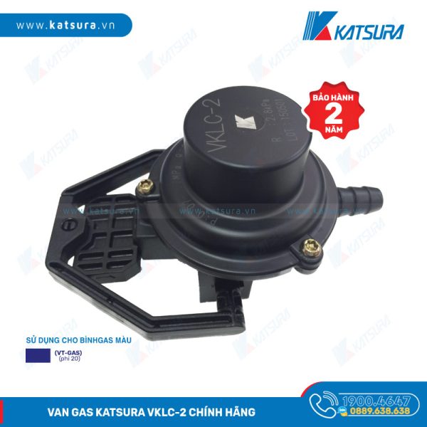 Van gas Katsura VKLC-2 chính hãng dùng cho bình gas màu xanh đen (VT-Gas)